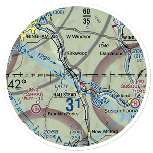 Kirkwood Airpark (5N5) VFR Sectional Sticker (20 mile)