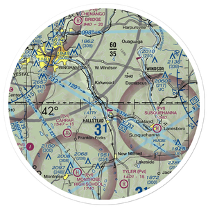 Kirkwood Airpark (5N5) VFR Sectional Sticker (30 mile)