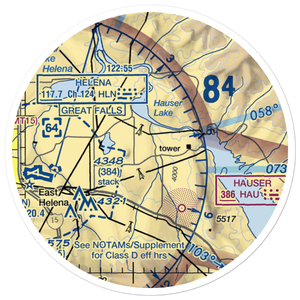 Mountain Lakes Field (5M7) VFR Sectional Sticker (20 mile)