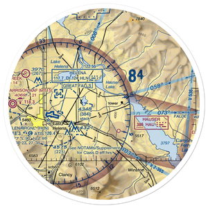 Mountain Lakes Field (5M7) VFR Sectional Sticker (30 mile)