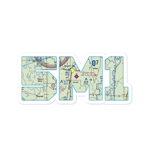 De Witt Municipal Airport Whitcomb Field (5M1) VFR Sectional Sticker