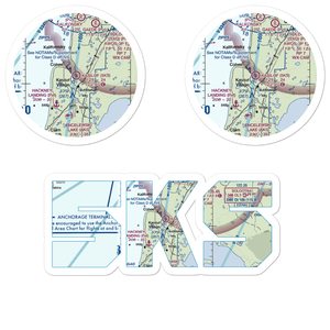 Kasilof Airport (5KS) VFR Sectional Sticker Pack