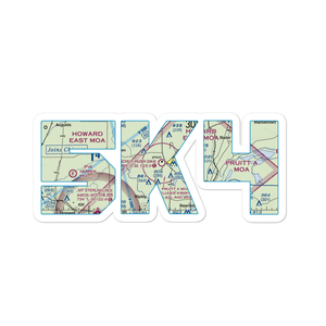 Schuy-Rush Airport (5K4) VFR Sectional Sticker