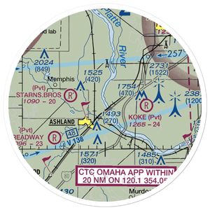 H. J. Paul Army Heliport (5K3) VFR Sectional Sticker (20 mile)