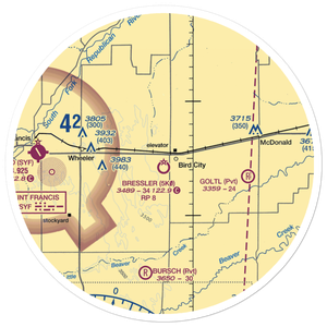 Bressler Field (5K0) VFR Sectional Sticker (30 mile)