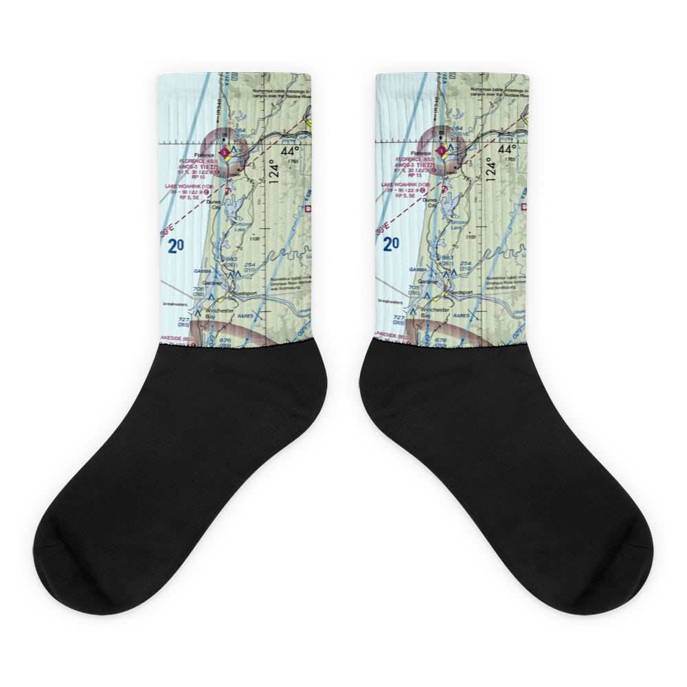 Siltcoos Lake Seaplane Base (5J2) VFR Sectional Socks 