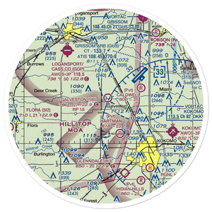 Galveston Airport (5I6) VFR Sectional Sticker (30 mile)