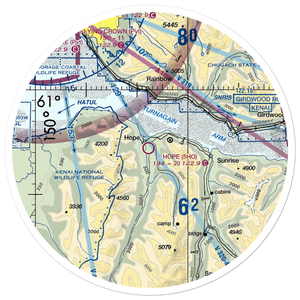 Hope Airport (5HO) VFR Sectional Sticker (30 mile)