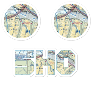 Hope Airport (5HO) VFR Sectional Sticker Pack