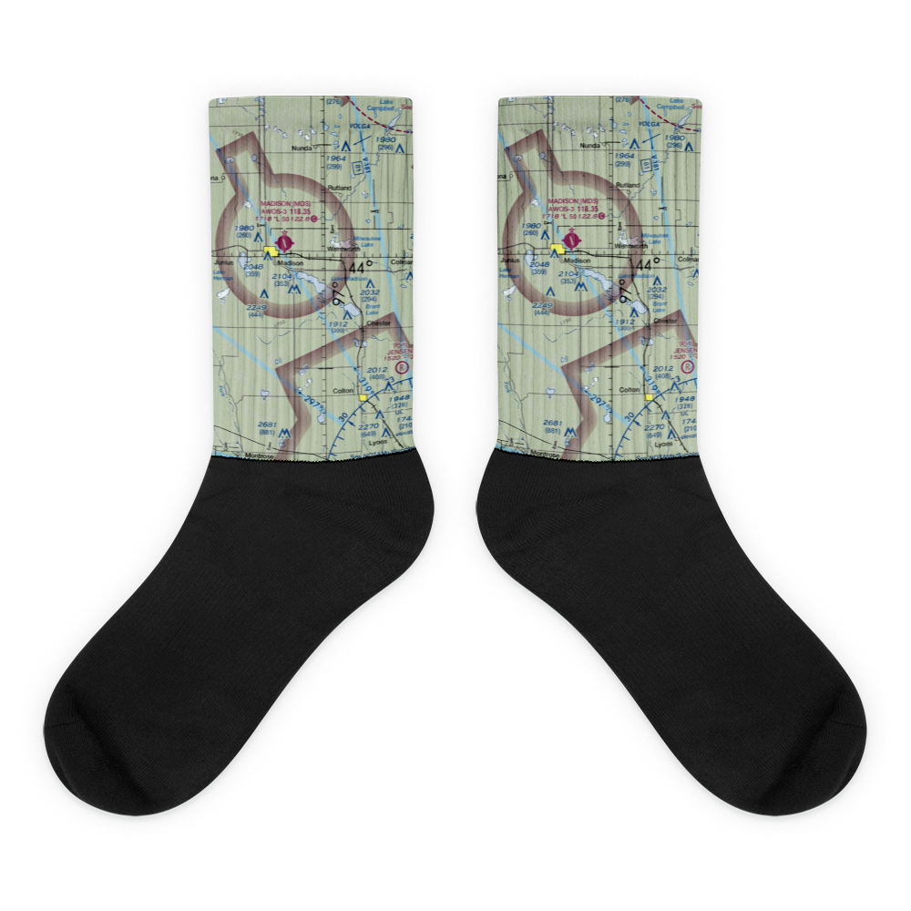 East Dakota Flying Club Seaplane Base (5G3) VFR Sectional Socks 