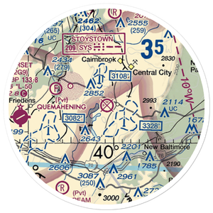 Indian Lake Airport (5G2) VFR Sectional Sticker (20 mile)