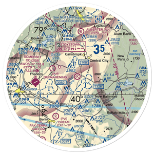 Indian Lake Airport (5G2) VFR Sectional Sticker (30 mile)