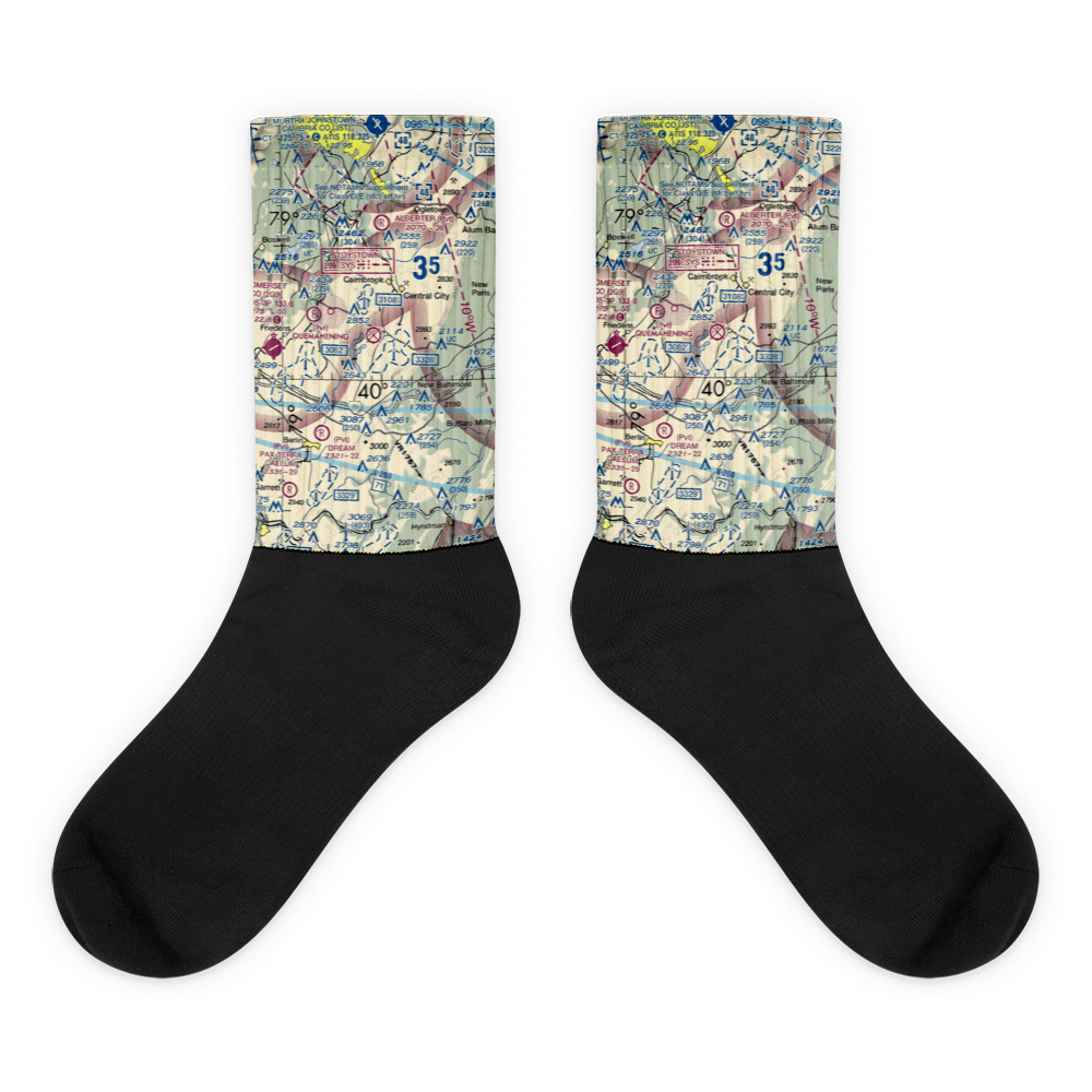 Indian Lake Airport (5G2) VFR Sectional Socks 