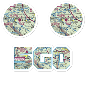 Le Roy Airport (5G0) VFR Sectional Sticker Pack