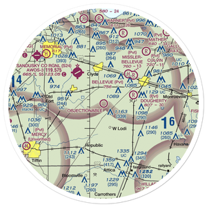 Bandit Field Airdrome Airport (5D9) VFR Sectional Sticker (30 mile)