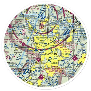 Dayton Transportation Center Heliport (5D7) VFR Sectional Sticker (30 mile)