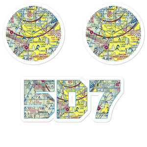 Dayton Transportation Center Heliport (5D7) VFR Sectional Sticker Pack