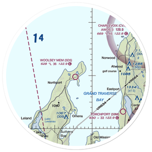 Woolsey Memorial Airport (5D5) VFR Sectional Sticker (30 mile)