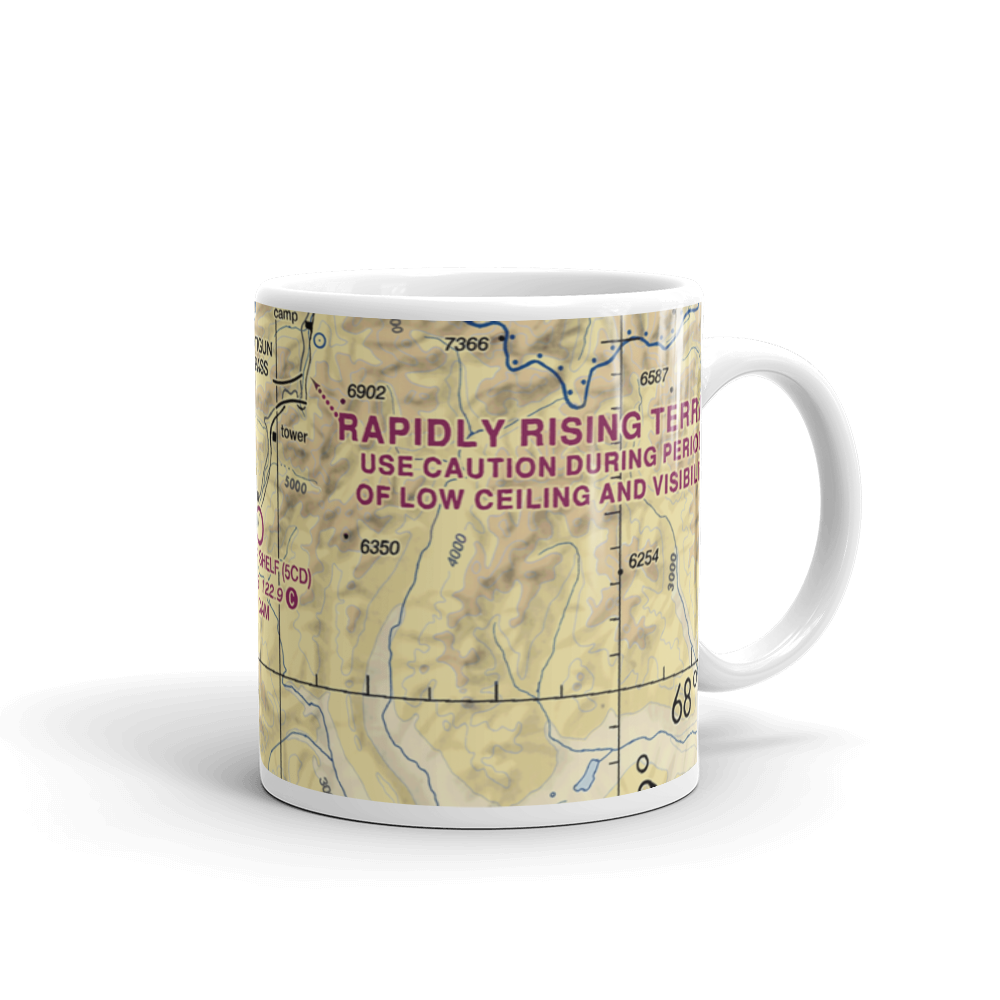 Chandalar Shelf Airport (5CD) VFR Sectional  Mug 