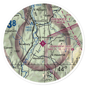 Dean Memorial Airport (5B9) VFR Sectional Sticker (20 mile)