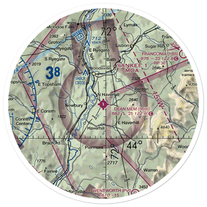 Dean Memorial Airport (5B9) VFR Sectional Sticker (30 mile)