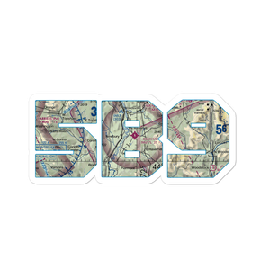 Dean Memorial Airport (5B9) VFR Sectional Sticker