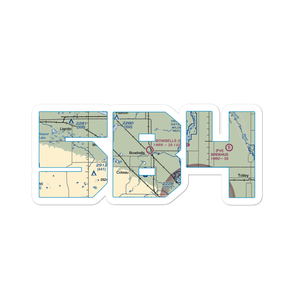 Bowbells Municipal Airport (5B4) VFR Sectional Sticker