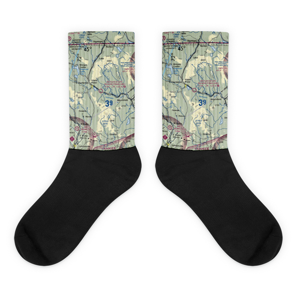 John H Boylan State (Island Pond) Airport (5B1) VFR Sectional Socks 