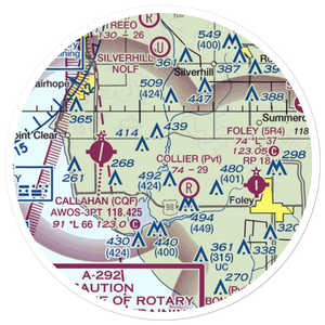 Fish River Seaplane Base (5AL) VFR Sectional Sticker (20 mile)