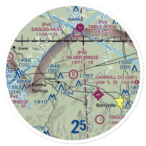 Silver Wings Field (5A5) VFR Sectional Sticker (20 mile)