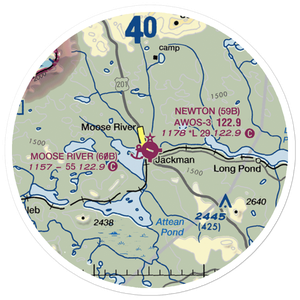 Newton Field (59B) VFR Sectional Sticker (20 mile)