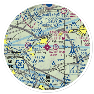Reigle Field (58N) VFR Sectional Sticker (20 mile)