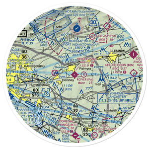 Reigle Field (58N) VFR Sectional Sticker (30 mile)