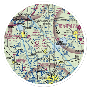 Jana Airport (58C) VFR Sectional Sticker (30 mile)
