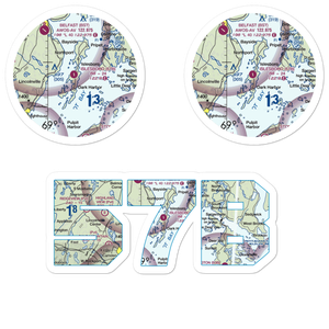 Islesboro Airport (57B) VFR Sectional Sticker Pack