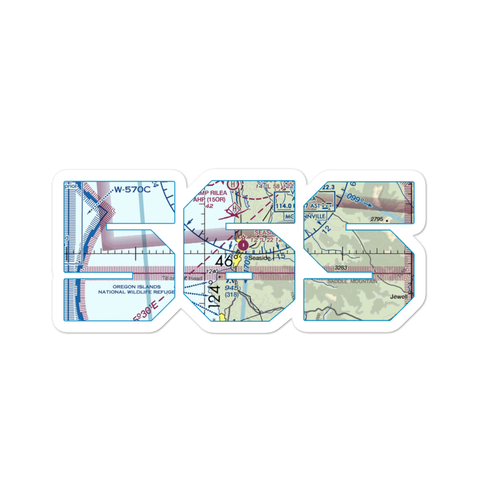 Seaside Municipal Airport (56S) VFR Sectional Sticker 