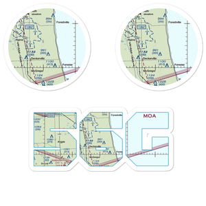 Indian Creek Ranch Airport (56G) VFR Sectional Sticker Pack