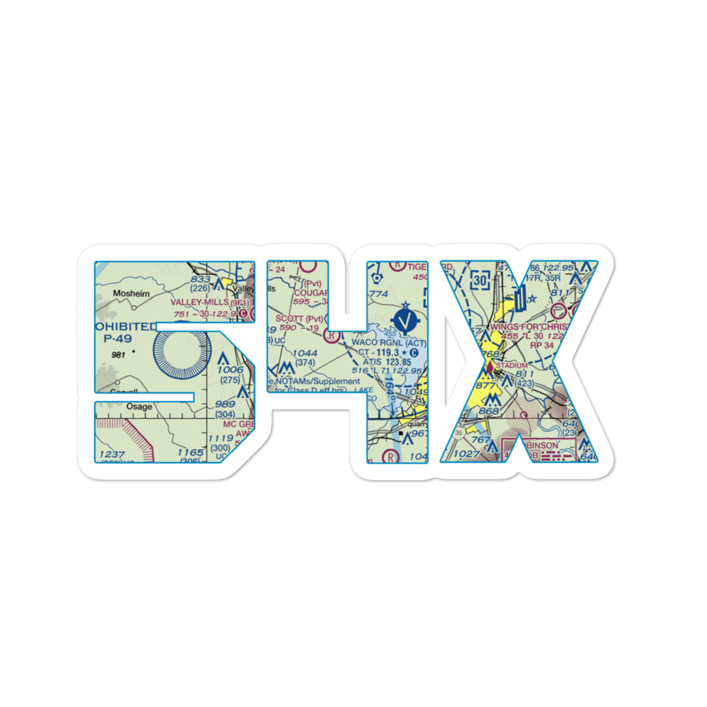 Boyd Field (54X) VFR Sectional Sticker 