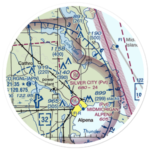 Silver City Airpark (53M) VFR Sectional Sticker (20 mile)