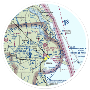 Silver City Airpark (53M) VFR Sectional Sticker (30 mile)