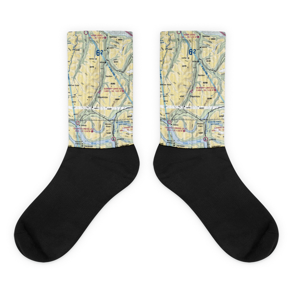 Summit Lake Seaplane Base (52Z) VFR Sectional Socks 