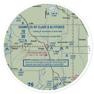 Charles E Grutzmacher Municipal Airport (52K) VFR Sectional Sticker (30 mile)