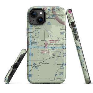 Graham Farms Airport (SN72) VFR Sectional  Tough iPhone Case