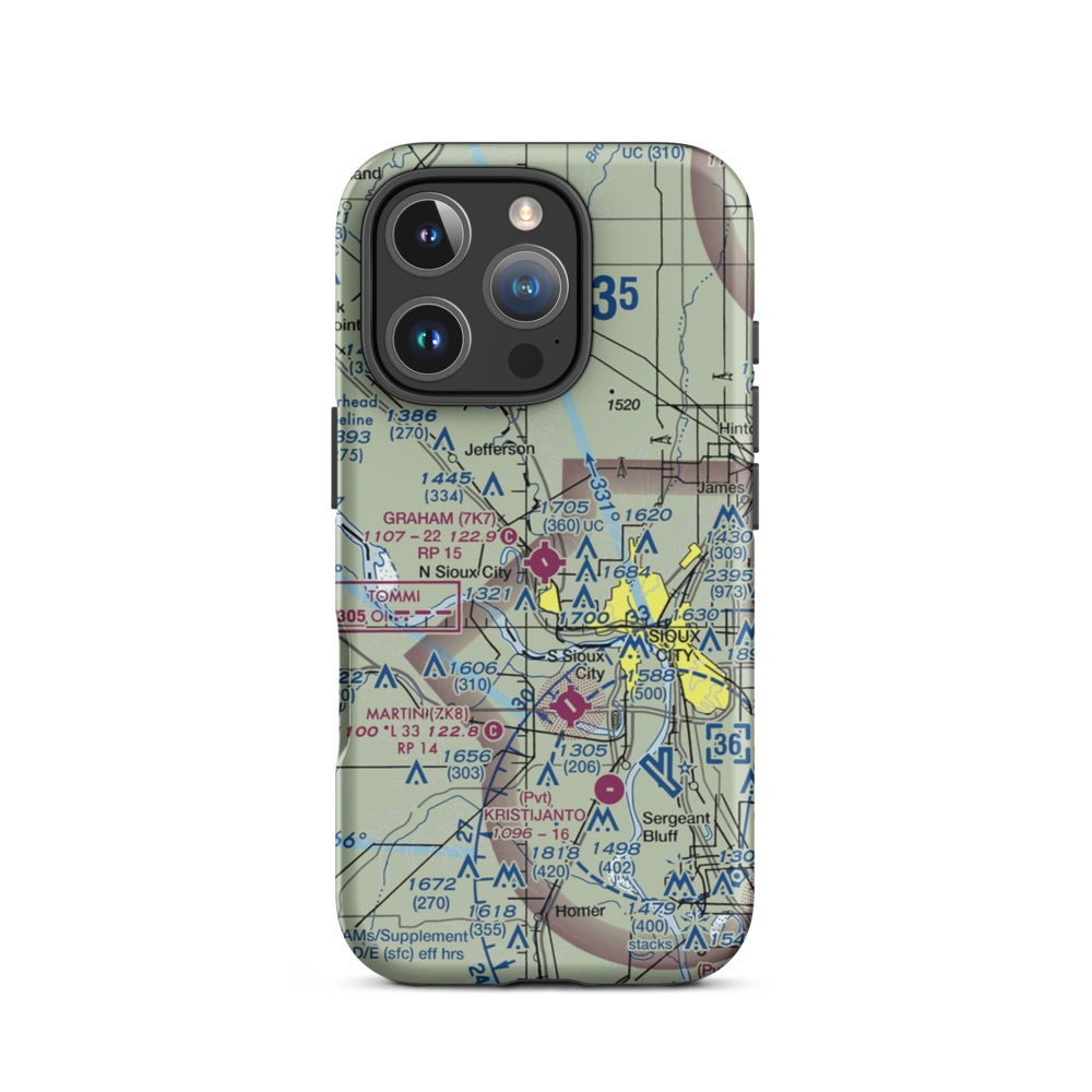 Graham Field (7K7) VFR Sectional  Tough iPhone Case iPhone 16 Pro model shown