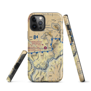 Grand Canyon Bar Ten Airstrip (1Z1) VFR Sectional  Tough iPhone Case