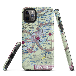 Grand Lake Regional Airport (3O9) VFR Sectional  Tough iPhone Case