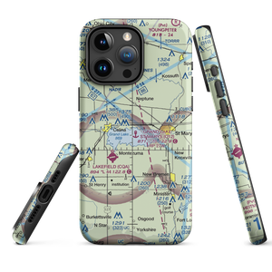 Grand Lake St Marys Seaplane Base (O12) VFR Sectional  Tough iPhone Case