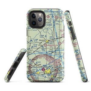 Grandpas' Farm Mendota Airport (0C7) VFR Sectional  Tough iPhone Case