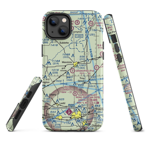 Grandpas' Farm Mendota Airport (0C7) VFR Sectional  Tough iPhone Case