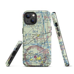 Grandpas' Farm Mendota Airport (IL22) VFR Sectional  Tough iPhone Case